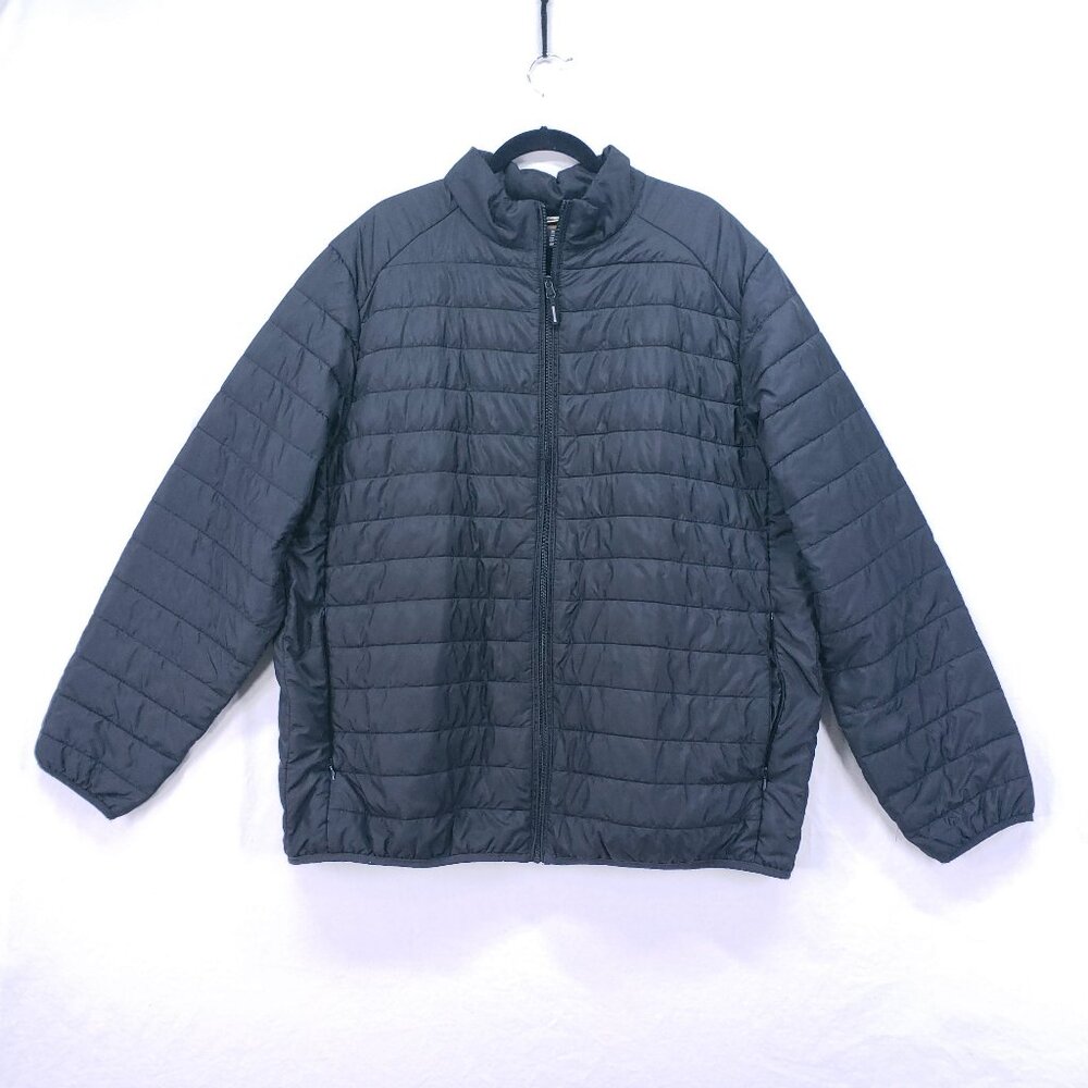 CORE 365 Warm Logik Prevail Packable Puffer Jacket Black Lightweight Size 2XL